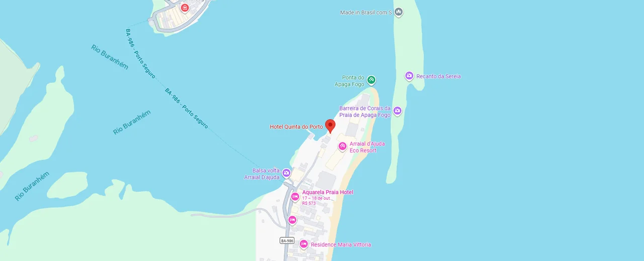 Mapa do Quinta do Porto na Ponta do Apaga Fogo