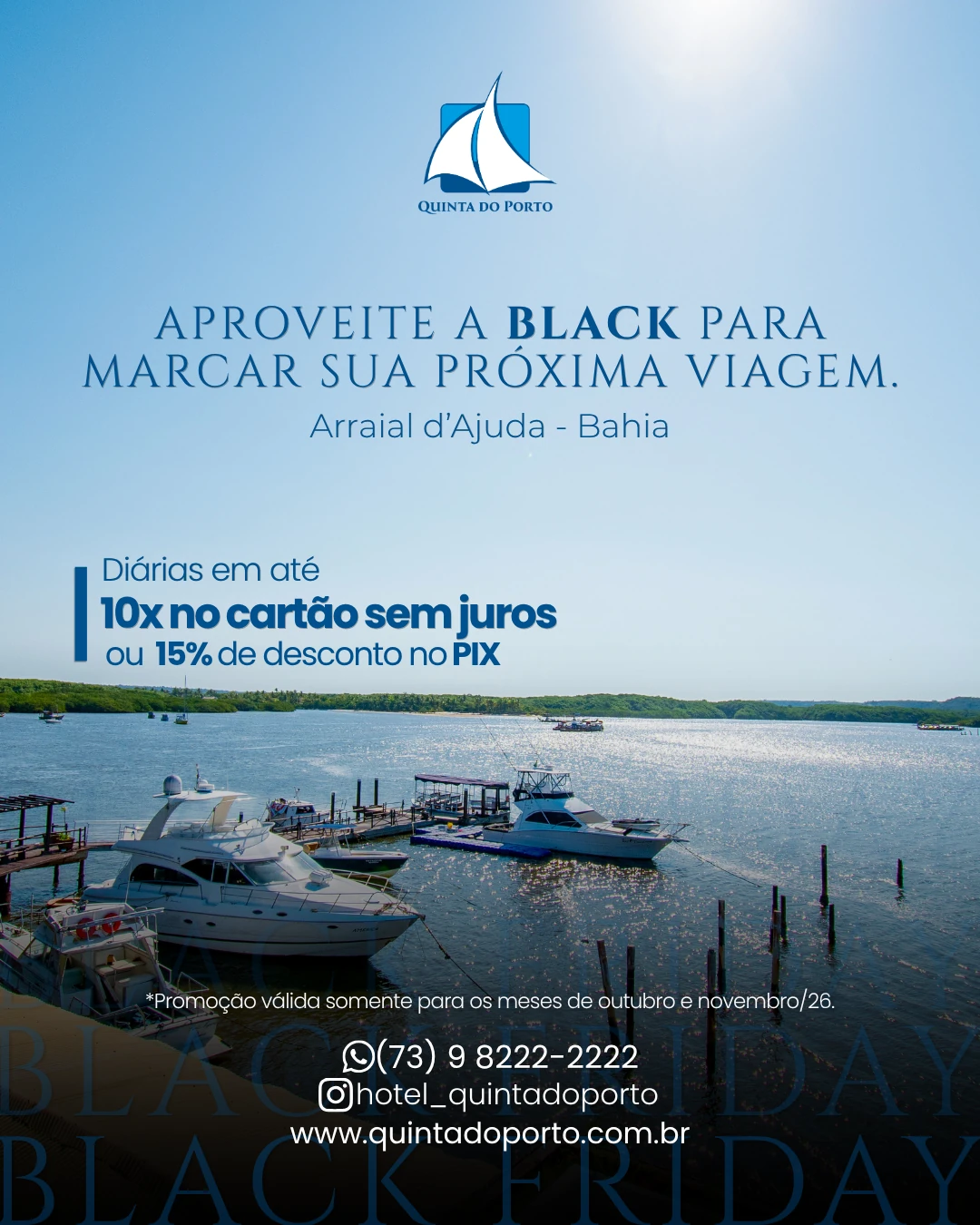 Aproveite a Black para marcar sua próxima viagem